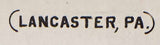 1897 Town Map of Lancaster County Pennsylvania