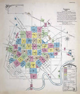 1897 Town Map of Lancaster County Pennsylvania