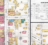 1898 Town Map of Kane McKean County Pennsylvania