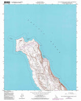 1943 Topo Map of San Clemente Island North California