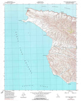 1943 Topo Map of Santa Cruz Island California