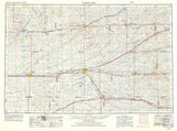 1954 Topo Map of Goodland Kansas Colby