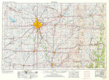 1955 Topo Map of Wichita Kansas El Dorado