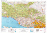 1959 Topo Map of Los Angeles California Santa Cruz Island