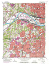 1964 Topo Map of Shawnee Kansas