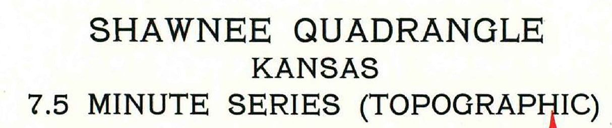 1964 Topo Map of Shawnee Kansas