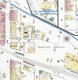 1889 Town Map of Mansfield Borough Allegheny County Pennsylvania