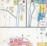 1892 Town Map of Mansfield Tioga County Pennsylvania