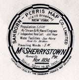 1894 Town Map of McSherrystown Adams County Pennsylvania