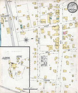 1897 Town Map of Laceyville Wyoming County Pennsylvania