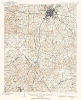 1905 Topo Map of Charlotte North Carolina Fort Mill Pineville