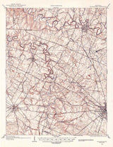 1906 Topo Map of Georgetown Kentucky Lexington Versailles
