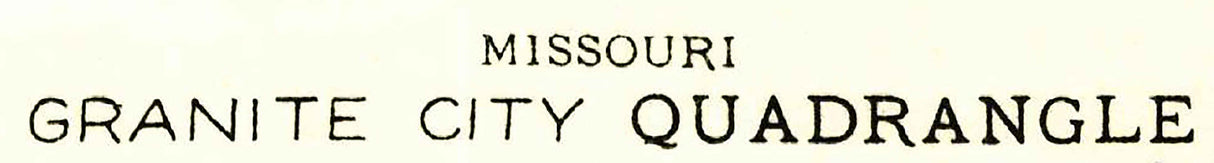 1933 Topo Map of Granite City Illinois Mississippi River Missouri