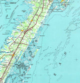 1946 Topo Map of Eastville Virginia Assateague Island Virginia Beach
