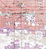 1952 Topo Map of Phoenix Arizona Salt River