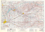 1954 Topo Map of Amarillo Texas Borger Pampa