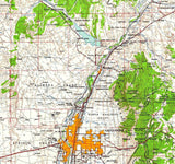 1958 Topo Map of Albuquerque New Mexico Santa Fe National Forest