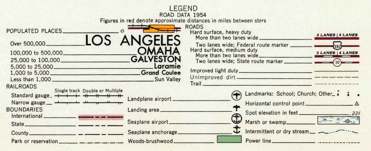 1958 Topo Map of Amarillo Texas Borger Pampa