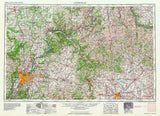 1964 Topo Map of Louisville Kentucky Lexington