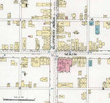 1886 Town Map of Millerstown Butler County Pennsylvania