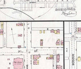 1887 Town Map of Media Delaware County Pennsylvania