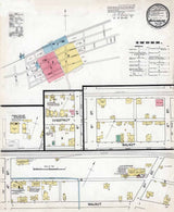 1887 Town Map of Mifflinburg Union County Pennsylvania