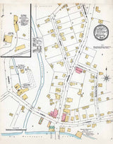 1897 Town Map of Meshoppen Wyoming County Pennsylvania