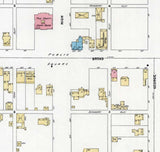 1897 Town Map of Milford Pike County Pennsylvania