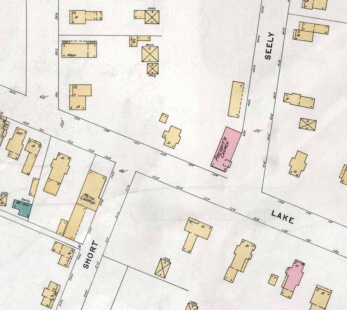 1898 Town Map of Miles Grove Erie County Pennsylvania