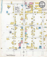 1899 Town Map of Millerstown Perry County Pennsylvania