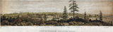 1860 Panoramic Map of Victoria Vancouver Island Canada