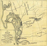 1887 Map of La Presa San Diego County California