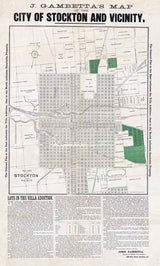 1891 Map of Stockton California