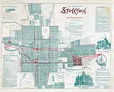 1896 Map of Stockton California