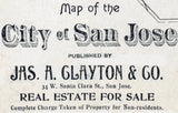 1899 Map of San Jose California