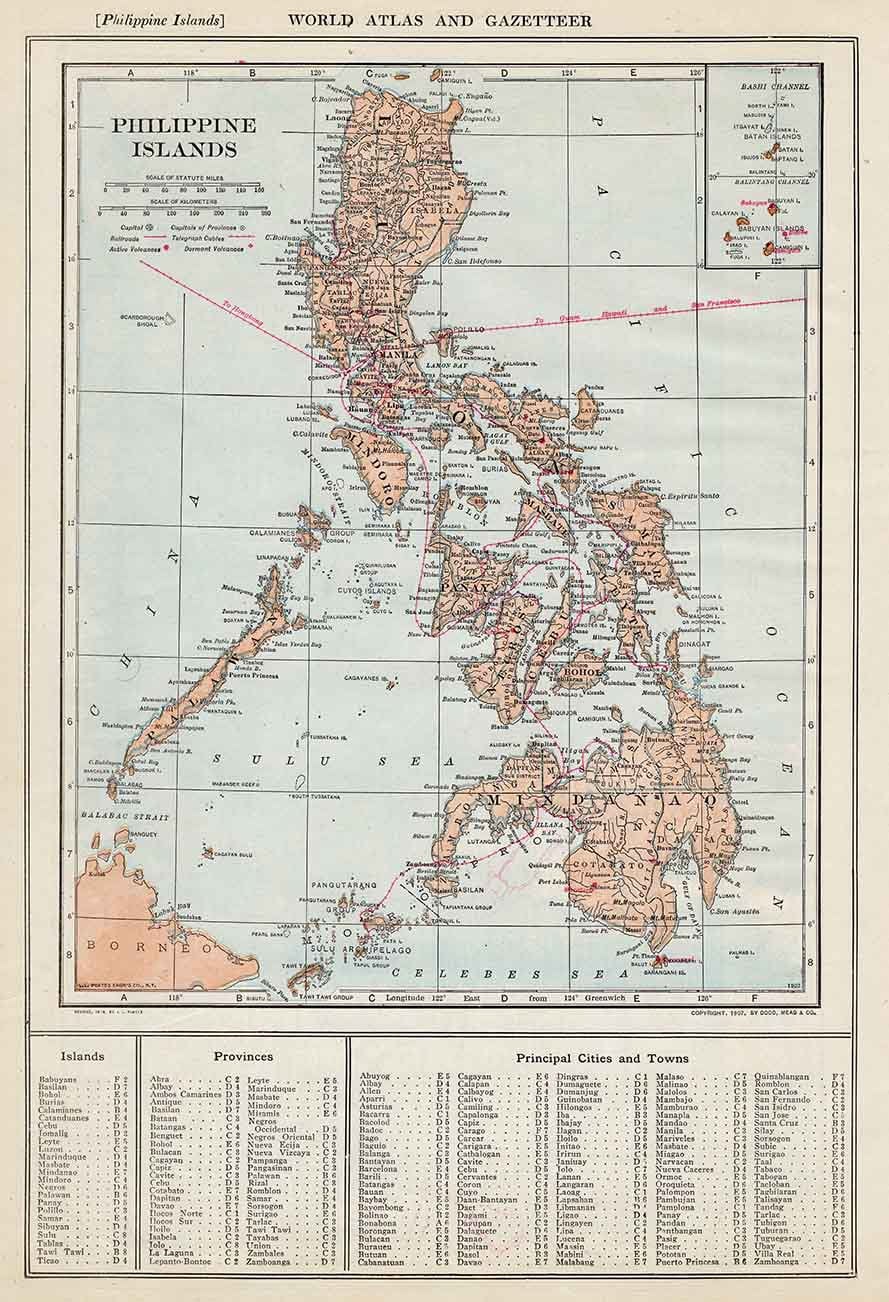 1914 Map of The Philippine Islands