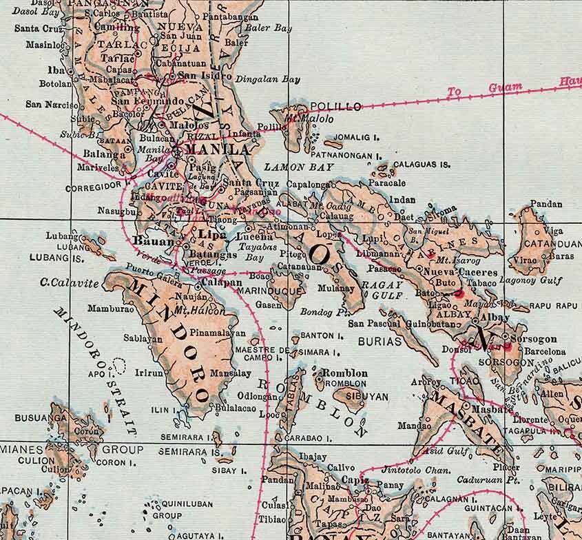 1914 Map of The Philippine Islands