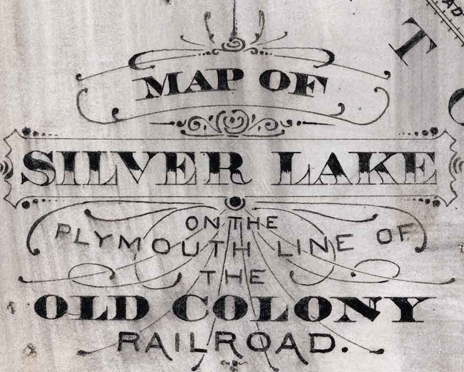 1870 Map of Silver Lake Massachusetts