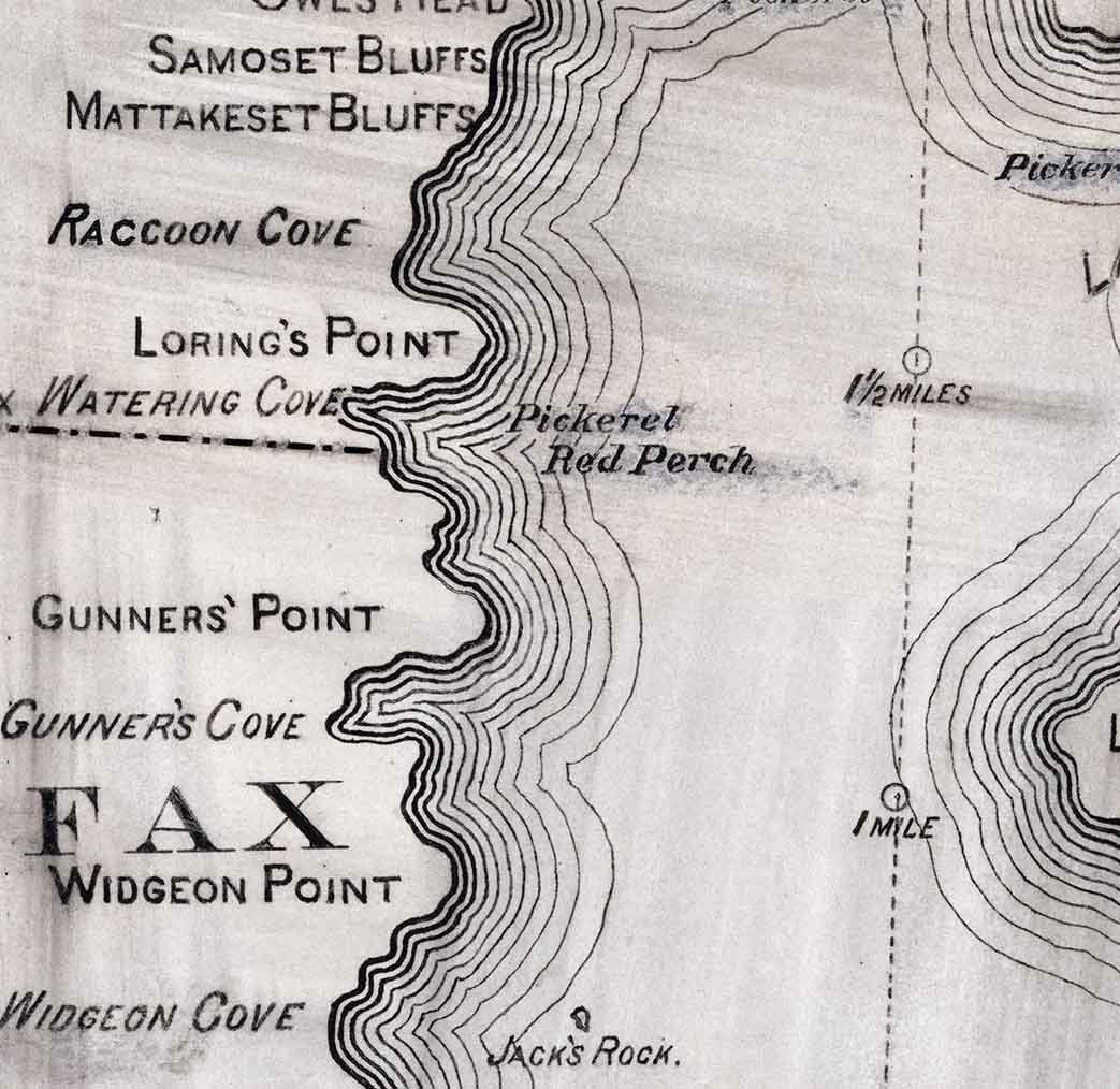 1870 Map of Silver Lake Massachusetts