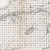 1880 Map of Keweenaw Point and Portage Lake Superior