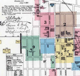 1890 Map of Winston Salem North Carolina