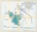 1898 Map of Elkhart Lake Sheboygan County Wisconsin