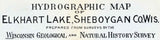 1898 Map of Elkhart Lake Sheboygan County Wisconsin