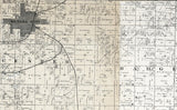 1886 Farm Line Map of Vernon County Missouri Nevada City