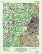 1939 Topo Map of Memphis Tennessee