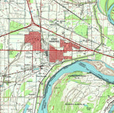 1960 Topo Map of Memphis Tennessee