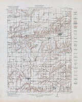 1916 Topo Map of Colchester Quadrangle Illinois
