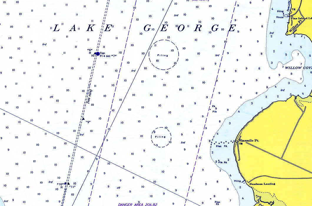 1968 Map of St Johns River Dunns Creek to Lake Dexter Florida