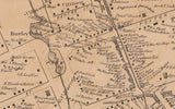1859 Town Map of Hempstead New York