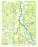 1936 Topo Map of Centerville Landing Tennessee